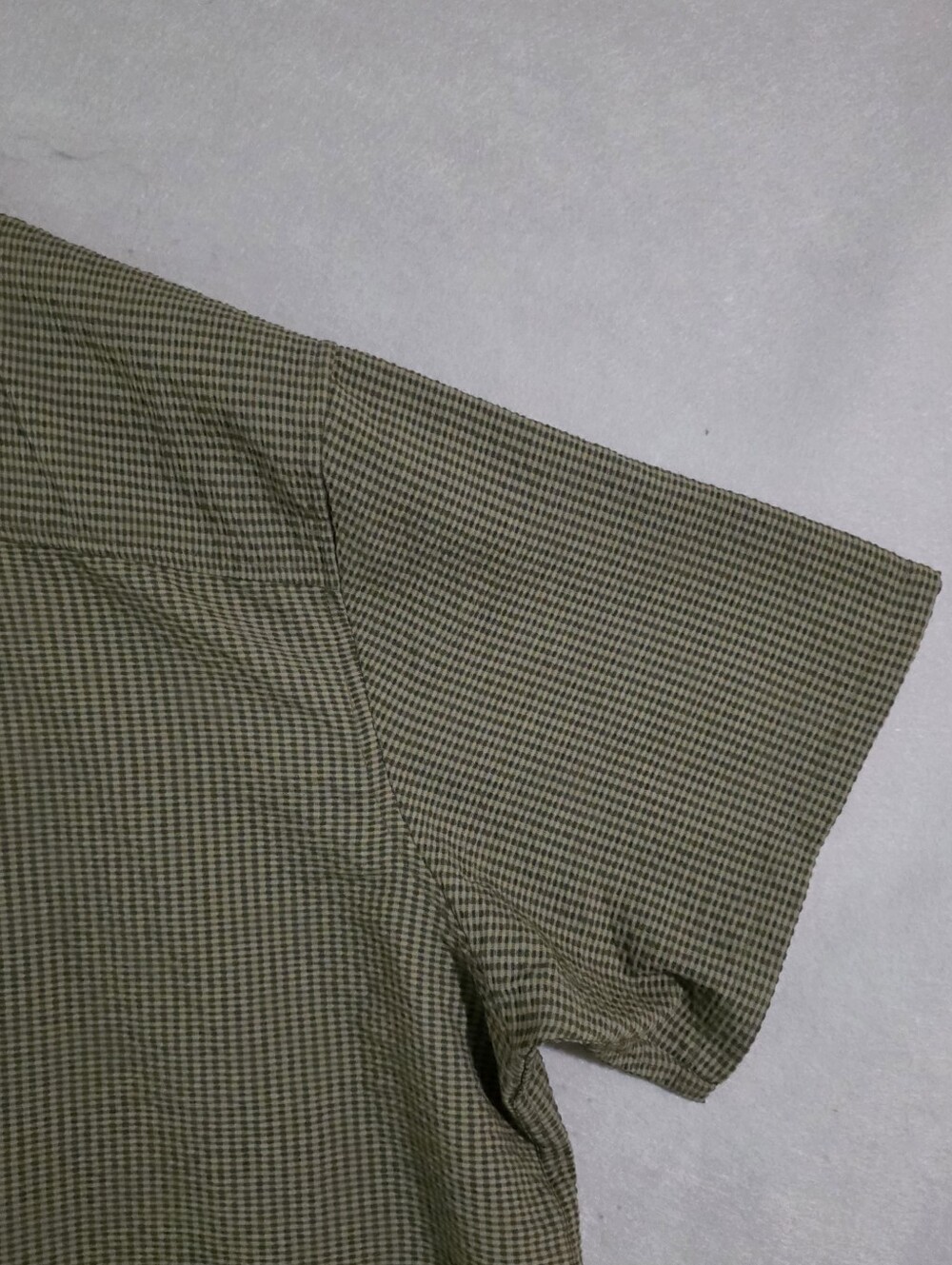 NWT Duck Camp Mens Moss Coastal Seersucker Short Sleeve Button Up Shirt Size 3XL - Picture 9 of 10